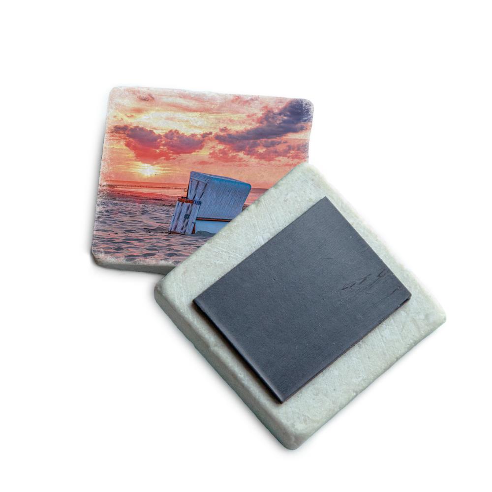 51058001 - Marmormagnet Strandkorb