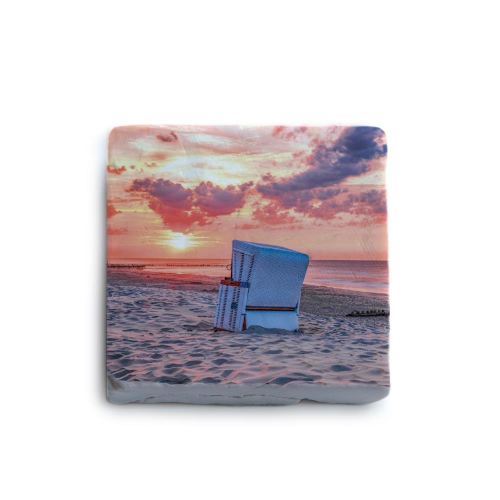 51058001 - Marmormagnet Strandkorb