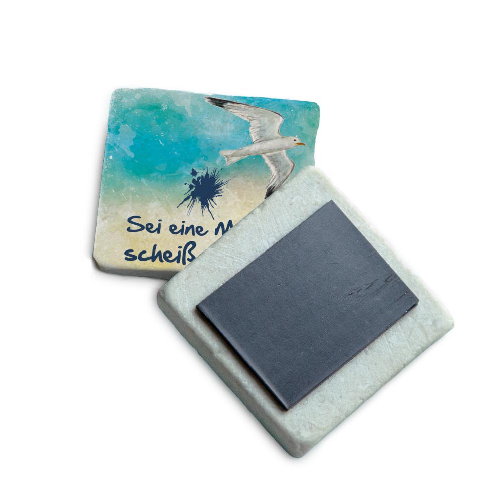 51058003 - Marmormagnet "Sei eine Möwe,..."