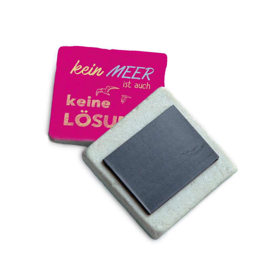 51058004 - Marmormagnet "Kein Meer ist auch keine Lösung"