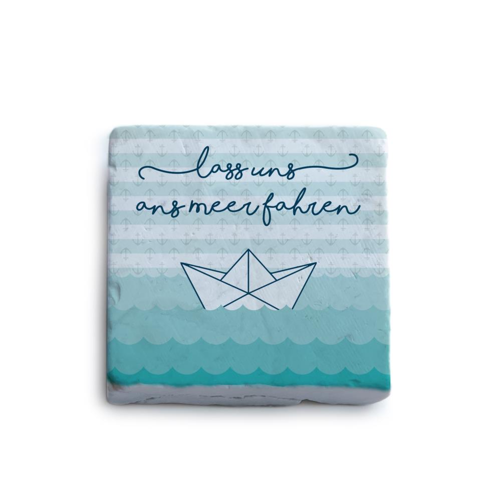 51058006 - Marmormagnet "Lass uns ans Meer fahren"