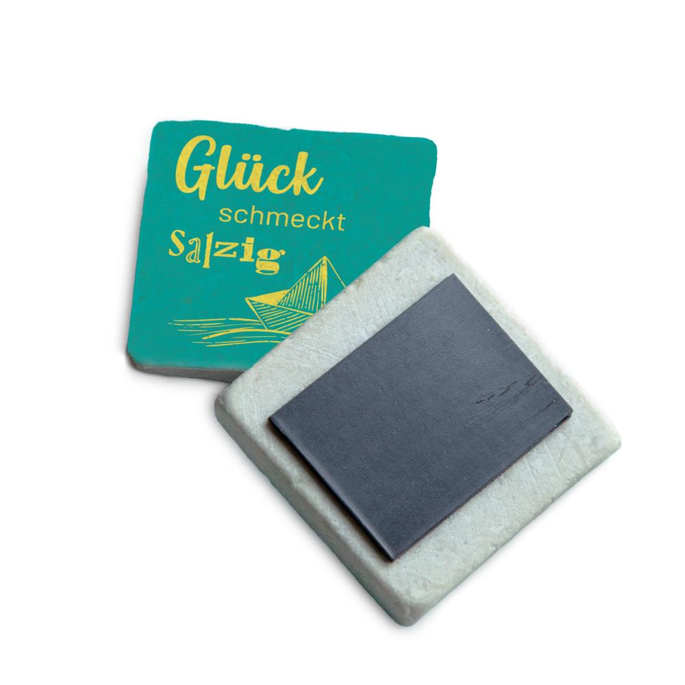 51058010 - Marmormagnet "Glück schmeckt salzig"