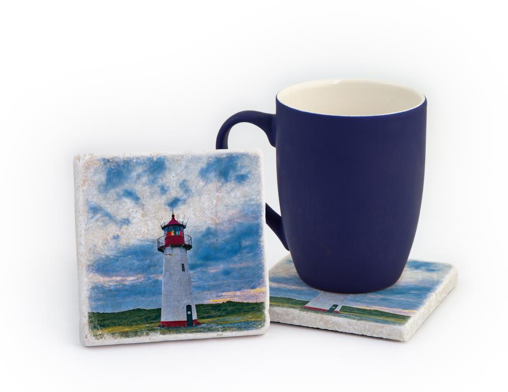 600026 - Untersetzer Marmor „Leuchtturm“