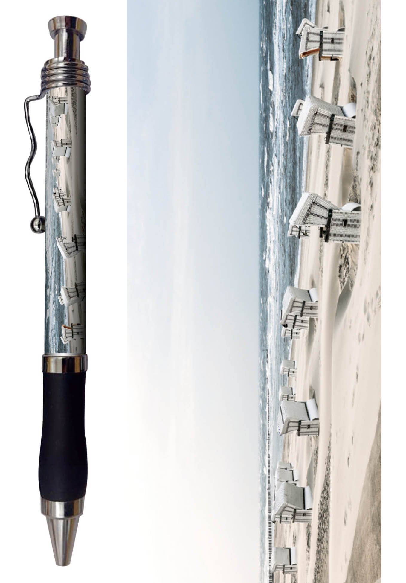 60007020 - Kugelschreiber Strandkörbe