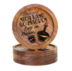 610004 - Untersetzer Holz rund "Nich lang schnacken..."