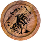 610005 - Untersetzer Holz rund "Meine Auszeit"