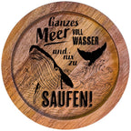 610006 - Untersetzer Holz rund "Ganzes Meer voller Wasser..."