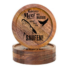 610006 - Untersetzer Holz rund "Ganzes Meer voller Wasser..."