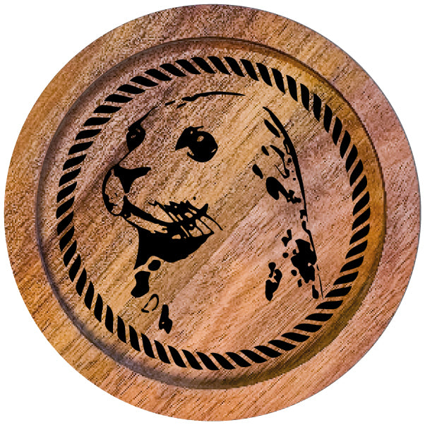 610009 - Untersetzer Holz rund "Robbe"