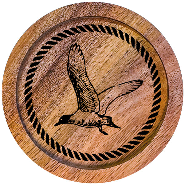 610010 - Untersetzer Holz rund "Möwe"