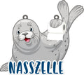 620008 - Küstenschild Robbe "Nasszelle"