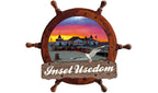 622015 - Küstenschild Steuerrad "Usedom"