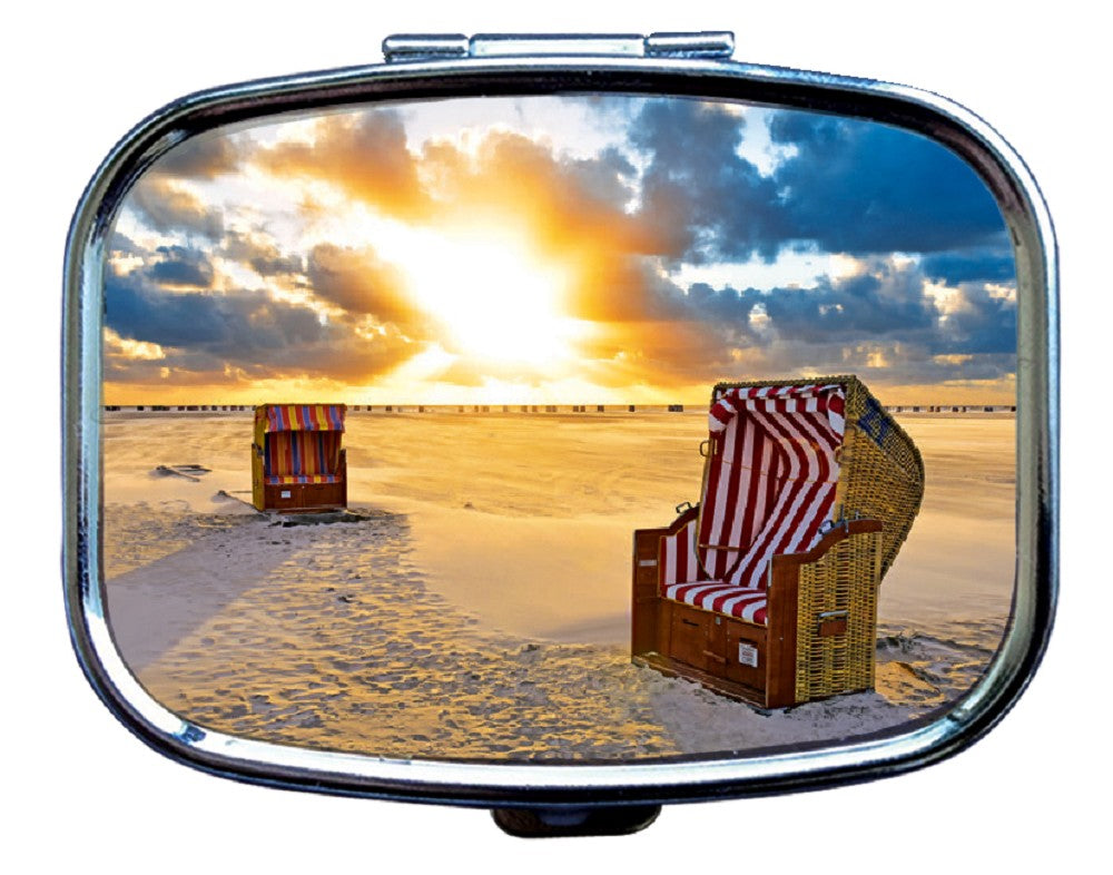 71001011 - Pillendose Strandkorb