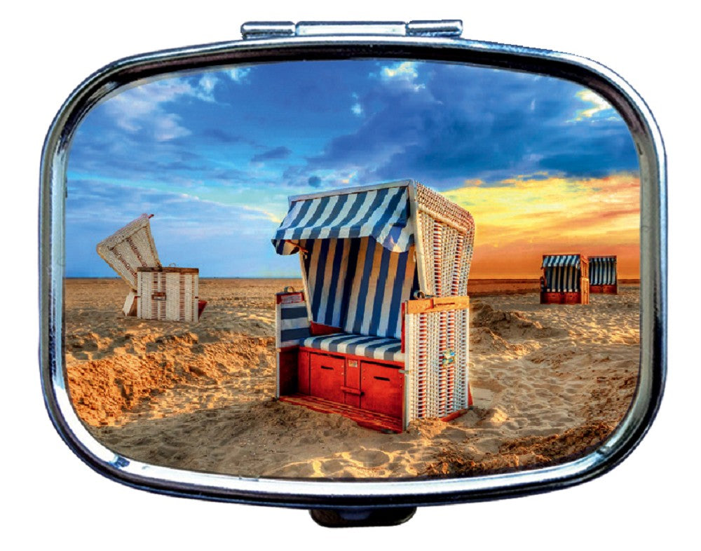 71001014 - Pillendose Strandkorb