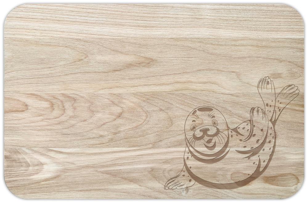 Holzbrettchen "Robbe"