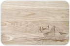 Holzbrettchen "Papierboot"