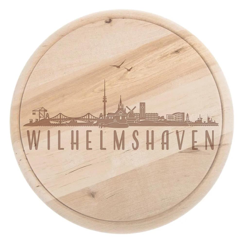 Holzbrettchen rund "Wilhelmshaven"
