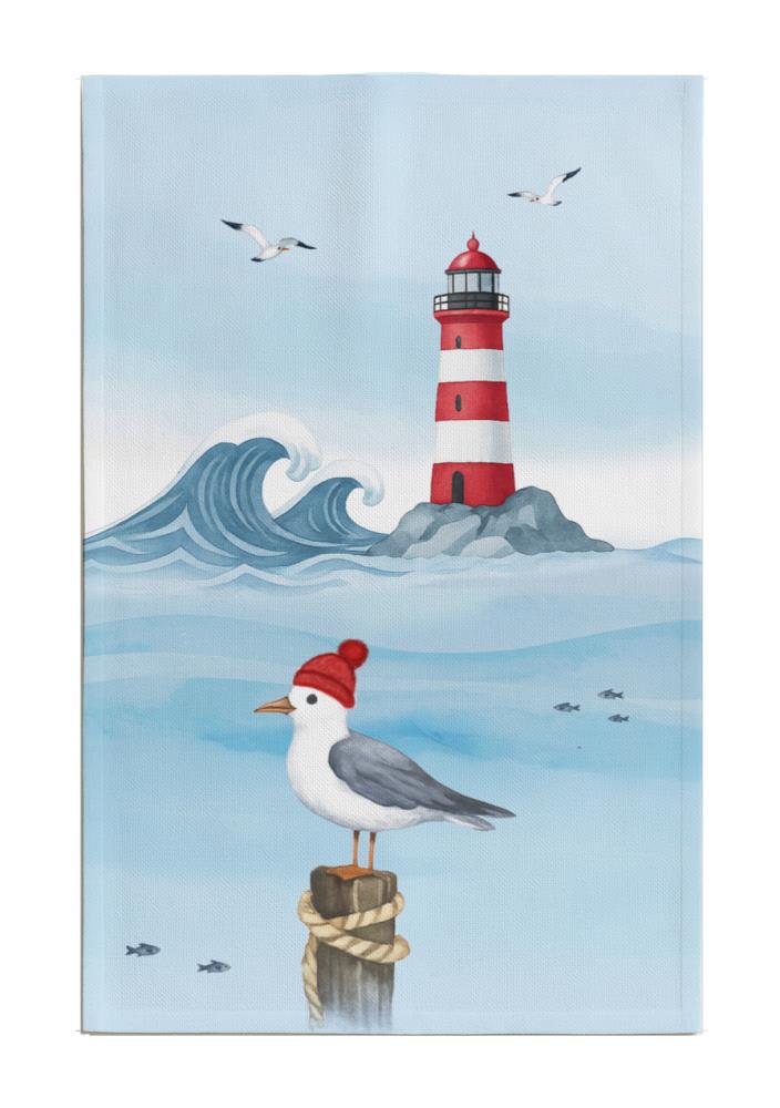 71014001 - Geschirrtuch "Möwe Aquarell"