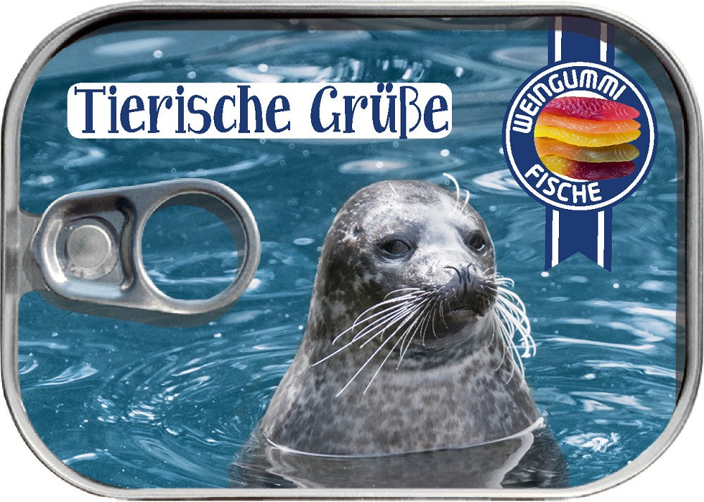 72008004 - Weingummifische in Dose "Robbe"