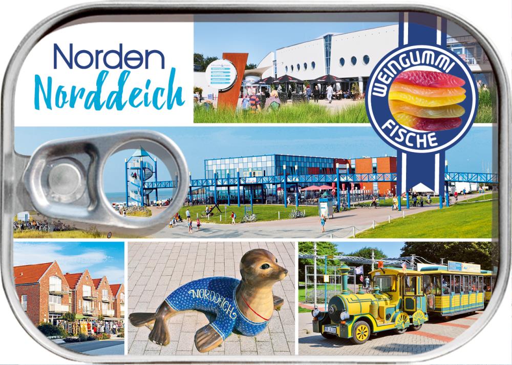 72008019 - Weingummifische in Dose "Norden/Norddeich"