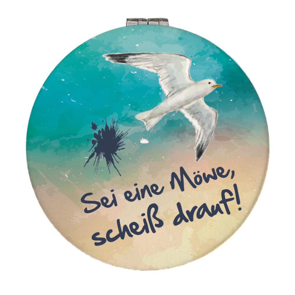 73000003 - Taschenspiegel "Möwe scheiß drauf"