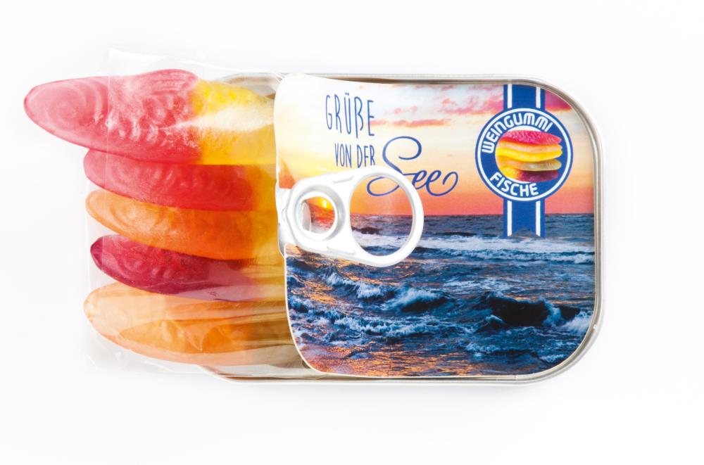 72008017 - Weingummifische in Dose "Nordseeinseln"