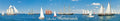 HRO038-PK - Panoramakarte Warnemünde „Segelschiffe“