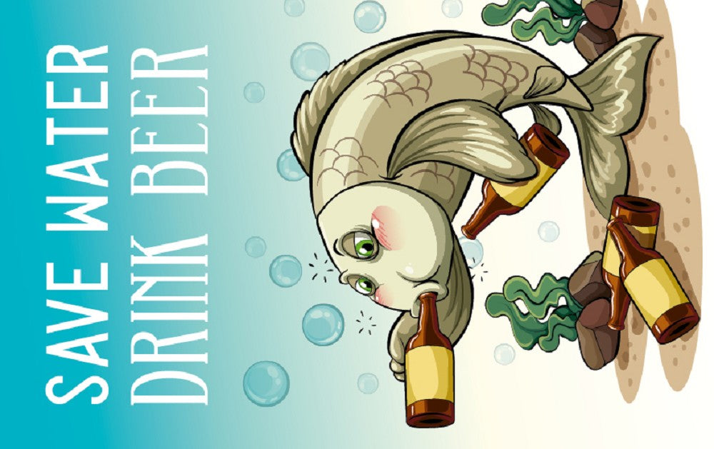 KLM1403 - KLM Acrylglasmagnet "Save water ..."