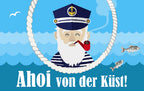 KLM1671 - KLM Acrylglasmagnet Küste Ahoi
