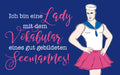 KLM1753 - KLM Acrylglasmagnet "typisch Norden"  „Lady mit dem Vokabula
