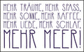 KLM1762 - KLM Acrylglasmagnet „...Mehr Meer“