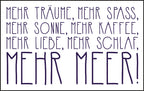 KLM1762 - KLM Acrylglasmagnet „...Mehr Meer“