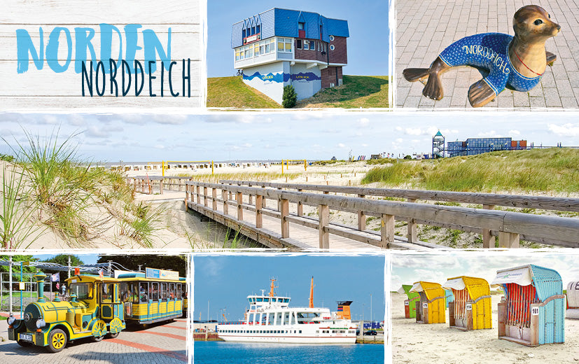 KLM1799 - KLM Acrylglasmagnet Norden Norddeich