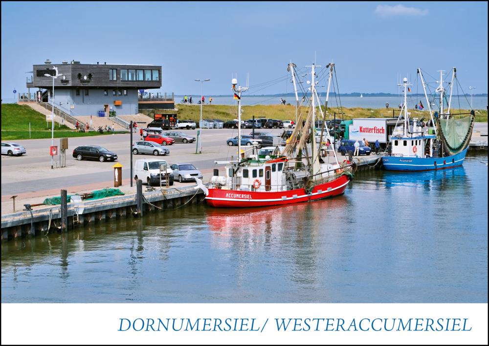 PK-DOR003 - Postkarte Dornumersiel/Westeraccumersiel Hafen