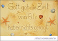 PK-KUE044 - Postkarte Küste "Gott gab die Zeit ..."