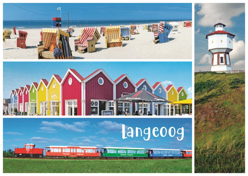 PK-LAN018 - Postkarte Langeoog Vielmotiv