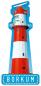 Preview: 51050291 - Formmagnet Borkum Leuchtturm