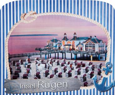 0681 - 3D Grußkarte "Rügen" Sellin