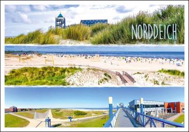 20033519 - Editionspostkarte Nordsee „Norden/Norddeich“ Vielmotiv