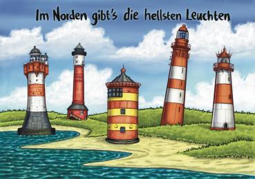 25027008 - Postkarte Küsten Cartoons "Helle Leuchten"