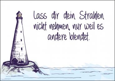 25026001 - Postkarte Küsten Gesabbel „Lass dir dein Strahlen...“