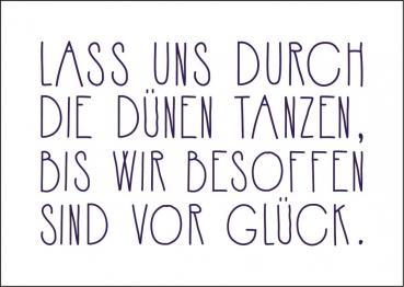 25026018 - Postkarte Küsten Gesabbel „...durch die Dünen...“