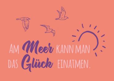 25034005 - Postkarte Küsten Colour "Glück einatmen"