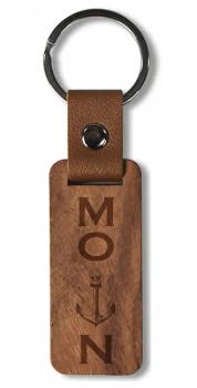 51008001 - Schlüsselanhänger Holz "Moin"