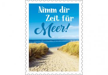 51050249 - Formmagnet Briefmarke "Nimm dir Zeit ...."