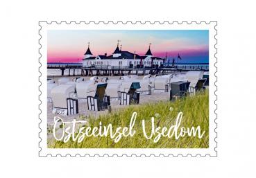 51050255 - Formmagnet Briefmarke Usedom