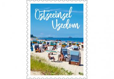 51050256 - Formmagnet Briefmarke Usedom