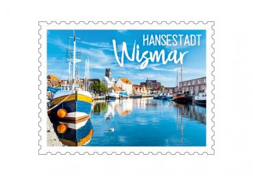 51050273 - Formmagnet Briefmarke „Wismar“