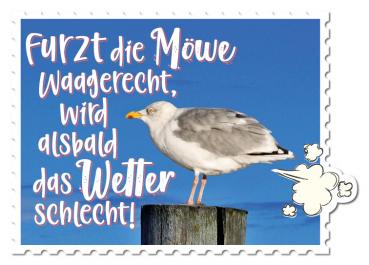 51050312 - Formmagnet "Furzt die Möwe waagerecht,..."