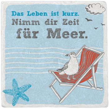 600013 - Untersetzer Marmor "Zeit für Meer"